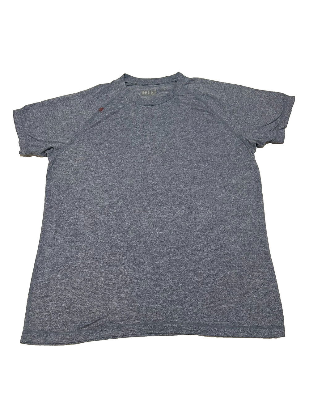 Rhone T Shirt Men XL Blue Heathered Tee Gym Workout Active Athletic Solid